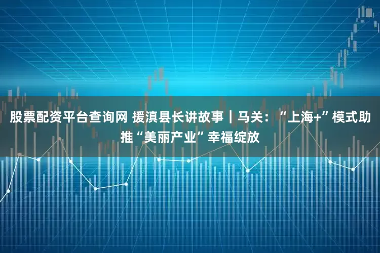 股票配资平台查询网 援滇县长讲故事｜马关：“上海+”模式助推“美丽产业”幸福绽放